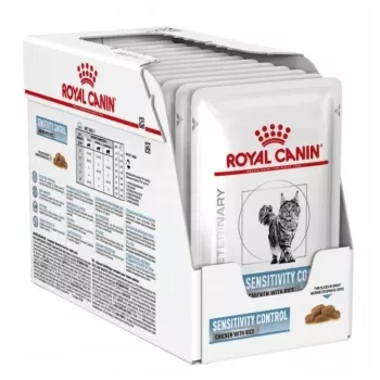 Royal Canin Vet Sensitivity Control mokra karma dla kotów, kurczak w sosie, 12 x 85 g