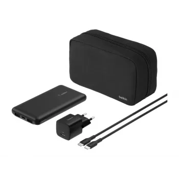 Belkin BoostCharge - Powerbank + Zasilacz AC - 10000 mAh - PD - 3 porty wyjściowe (24-pin USB-C, 2 x USB)