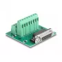 DeLOCK D-Sub 15-pin żeński na listwę zaciskową do szyny DIN 58 mm x 61 mm x 30 mm