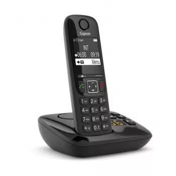 Gigaset AS690A telefon analogowy/DECT Identyfikacja dzwoniącego Czarny