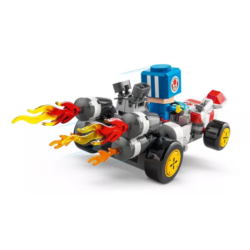Zestaw konstrukcyjny LEGO 72035 Super Mario Mario Kart Warsztat Toada, interaktywne poziomy i figurki