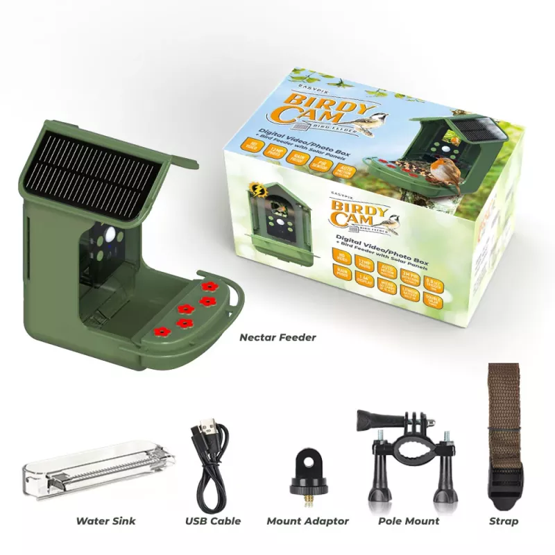 Kamera do obserwacji ptaków EASYPIX Easypix Bird Cam 10123 1080p HD z noktowizorem