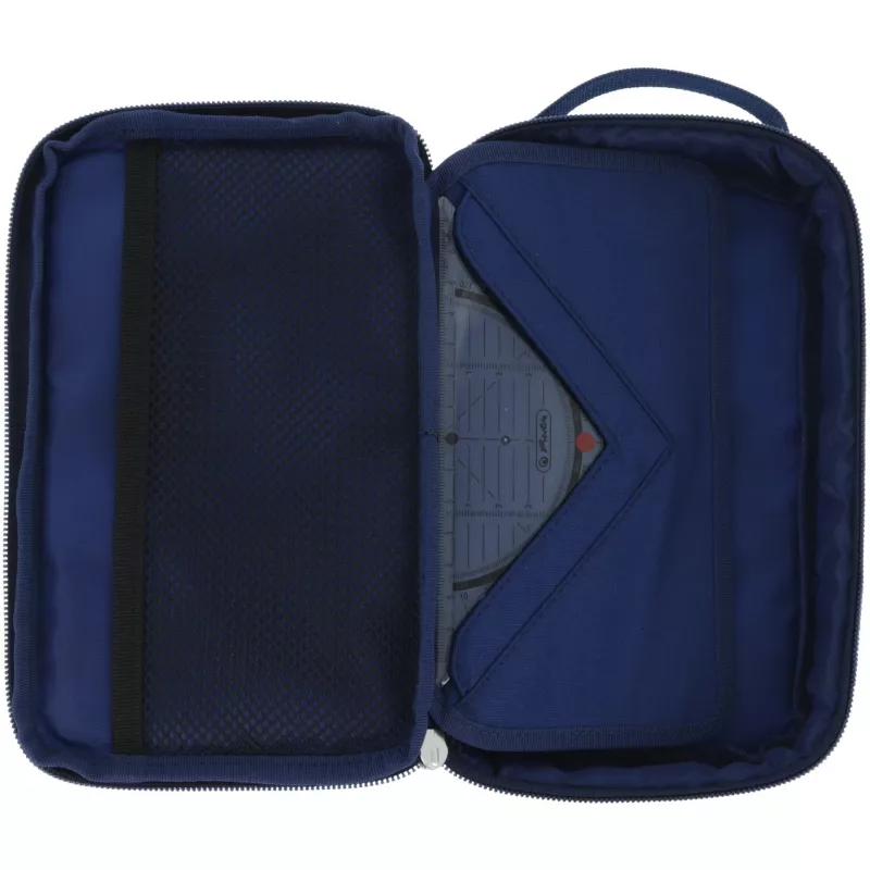 Piórnik Herlitz 2 Go CamoBlue Poliester Niebieski 210x130x60mm