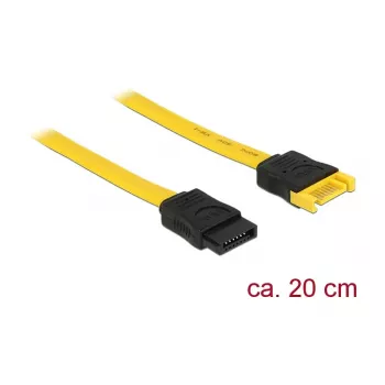 Kabel SATA DeLOCK 83949 0,2 m SATA 7-pin żółty