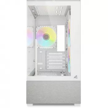 Sharkoon MK7 ARGB mATX Case 2xGlass Biały