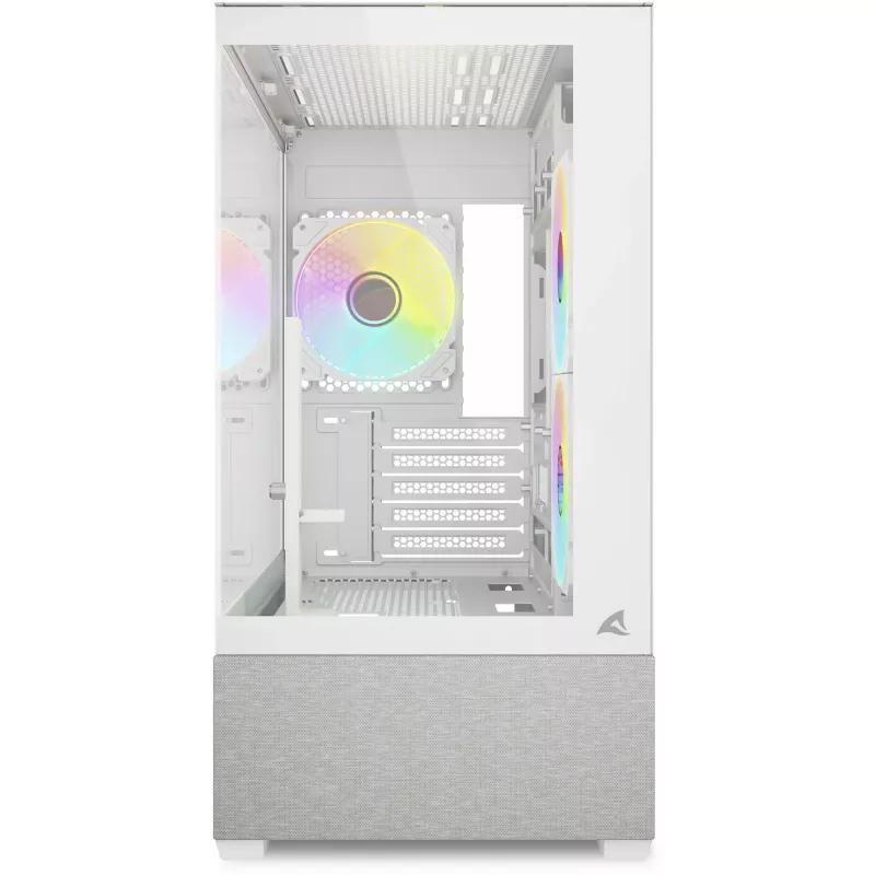 Sharkoon MK7 ARGB mATX Case 2xGlass Biały