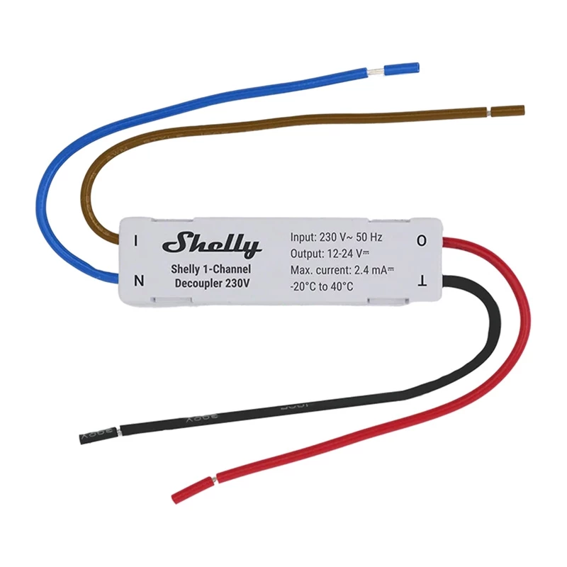 Shelly Decoupler 1-kanałowy odsprzęgacz 230V