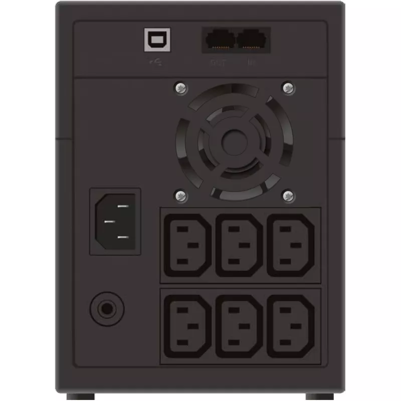 PowerWalker VI 2200 LCD/IEC zasilacz awaryjny (UPS) Line-Interactive 2.2 kVA 1200 W 6 gniazd AC