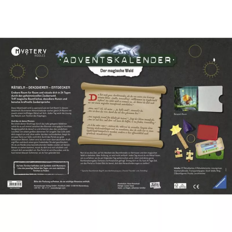 Mystery Adventskalender - Magiczny las, gra logiczna