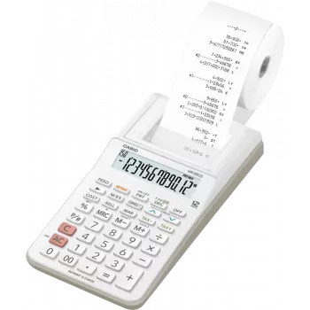 Kalkulator biurkowy z drukarką CASIO HR-8RCE-WE biały
