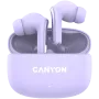 Słuchawki Canyon TWS-9 CNS-TWS9P – True Wireless – Bluetooth 5.4 – dokanałowe – 6h + 30h czasu pracy – etui ładujące USB-C – sterowanie dotykowe – liliowy