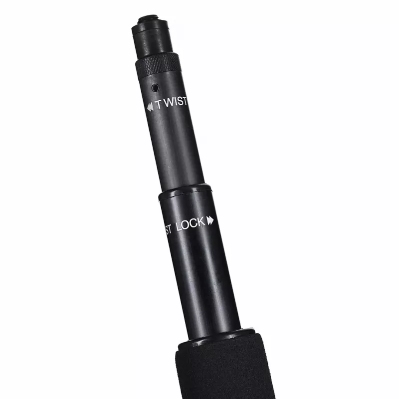 RØDE Micro Boompole – lekki teleskopowy tyczka mikrofonowa, długość 844 mm, waga 396 g, kompaktowa wysokość po złożeniu 33 mm