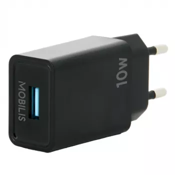 Mobilis - Zasilacz - szybki - 10,5 W - QC (USB) - Czarny - Europa (001360)
