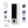 Qoltec 52448 Zamek kodowy TITAN z czytnikiem linii papilarnych | RFID | BT 4.0 | kod | karta | brelok | dzwonek | IP68 | EM