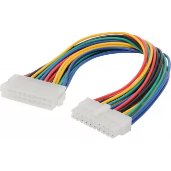 Kabel ATX 20-pin ShiverPeaks BS78224-HQ — 20-pin męski na żeński, 0,3 m