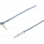 shiverpeaks sp-PROFESSIONAL Kabel audio 3 m 2 x 3,5 mm niebieski - Chrom (SP30823)
