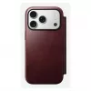 Etui na telefon Nomad Modern Leather Folio dla Apple iPhone 17 Pro, 6,3 cala (16 cm), skóra bordowa