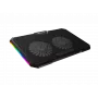 Podkładka chłodząca do laptopa FURY GUNBAI G3 14.1–17.3 cala z 2 wentylatorami, podświetleniem RGB, 2× USB