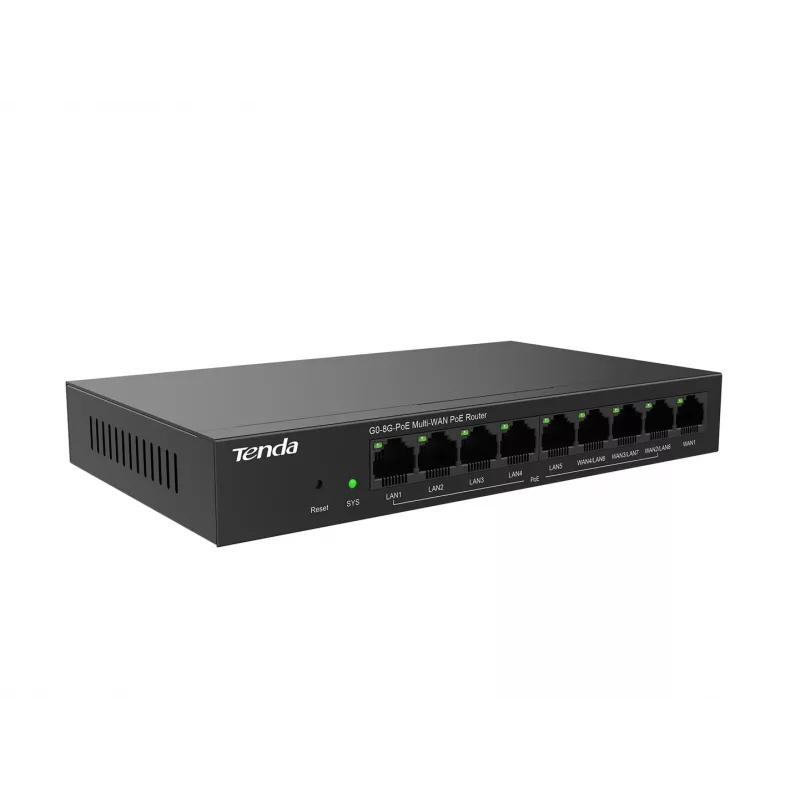 Router przewodowy Tenda G0-8G-PoE Gigabit Ethernet Czarny