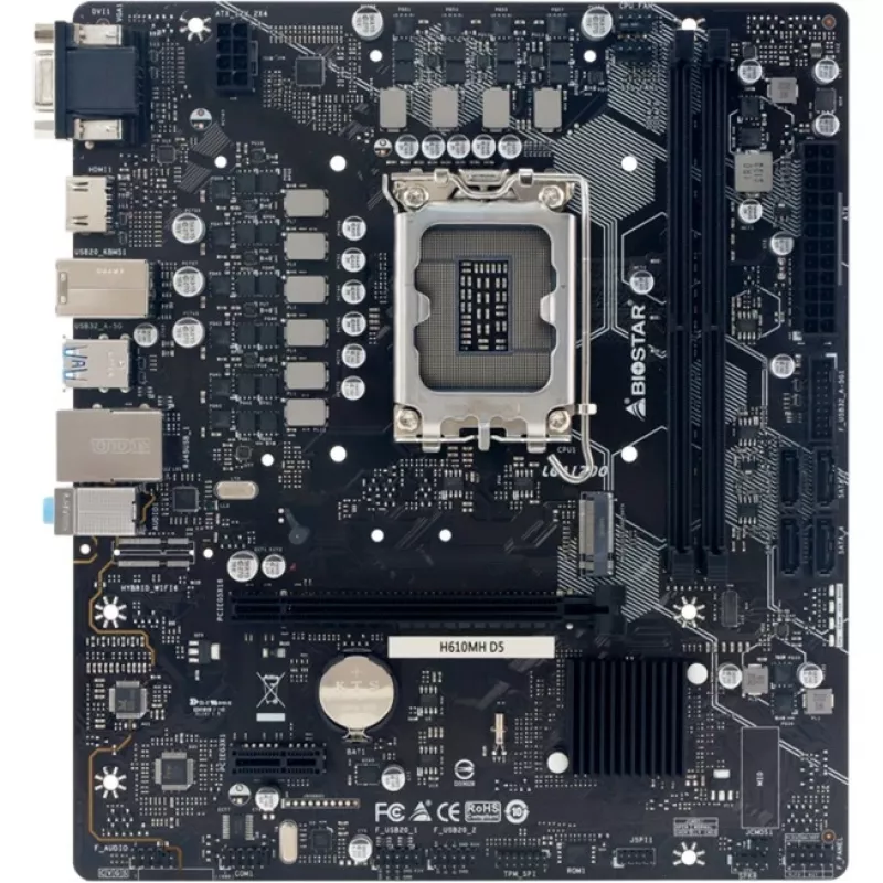 Płyta główna BIOSTAR H610MHD5 DDR5 Micro-ATX