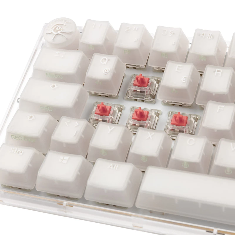 Klawiatura gamingowa Ducky One 3 Aura biały Mini, RGB LED - MX-Silent-Red