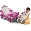 Huffy Elektryczny powóz Disney Princess z koniem 6 V różowy