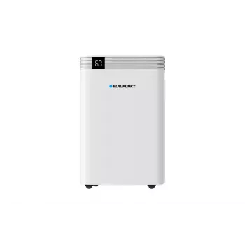 Osuszacz powietrza BLAUPUNKT ADH601 — zbiornik 2,5 l, 16 l/24h, 245 W, 48 dB, Wi‑Fi, do 20–40 m², biały