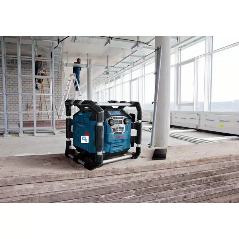Bosch GPB 18V-5 C Professional Przenośne radio cyfrowe Aluminium, Czarny, Niebieski