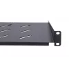 Półka rack Extralink Extralink Shelf 1U 250mm Czarny 19 cali