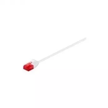Wentronic Goobay CAT 6 cienki-kabel krosowy, U/UTP, biały, 0,25 m - materiał miedziany (71550)