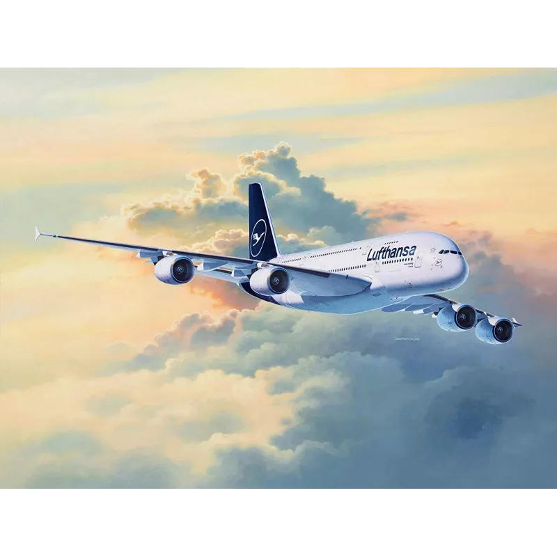Preassembled Model Revell Airbus A380-800 Lufthansa Nowe Malowanie