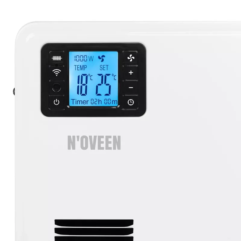 Konwektorowy grzejnik elektryczny NOVEEN NOVEENCH9099, 2300 W, 3 poziomy mocy, Tuya WiFi Smart, LCD, timer, ustawienie na podłodze