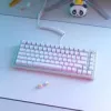 Komplet nasadek GLORIOUS GMMK ABS Doubleshot V2 układ UK biały — wymienne nasadki do klawiatur mechanicznych