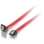 Kabel SATA II Equip, kątowy, 0,5 m, SATA II, SATA 7-pin, SATA 7-pin, męski/męski, czerwony
