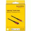 Kabel audio DeLOCK 86587 1.5 m 3,5 mm Lightning czarny