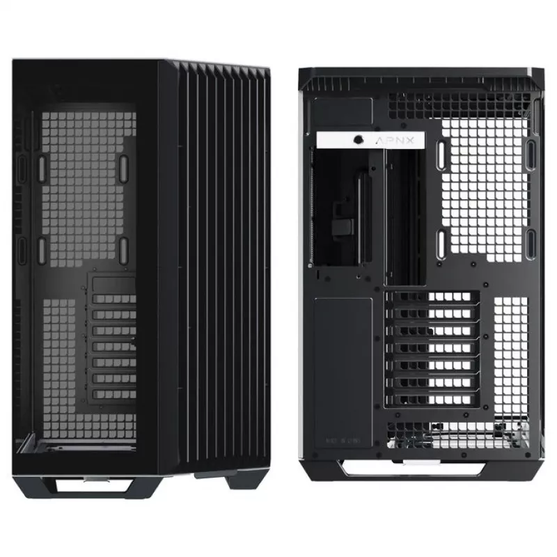 Obudowa PC APNX V1, Midi-Tower, ATX, czarno-biała