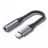 Adapter audio Vention Lightning na 3,5 mm BMBHA, przewodowy adapter Lightning na 3,5 mm z kablem 0,1 m, szary