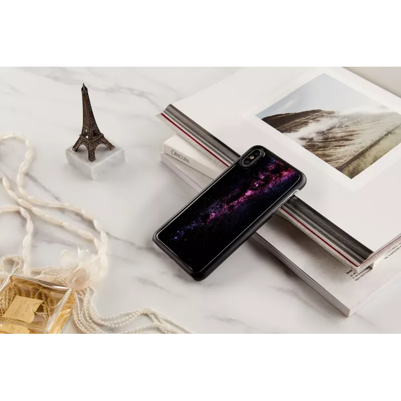 Etui telefoniczne iKins do iPhone XS Max — milky way Czarny