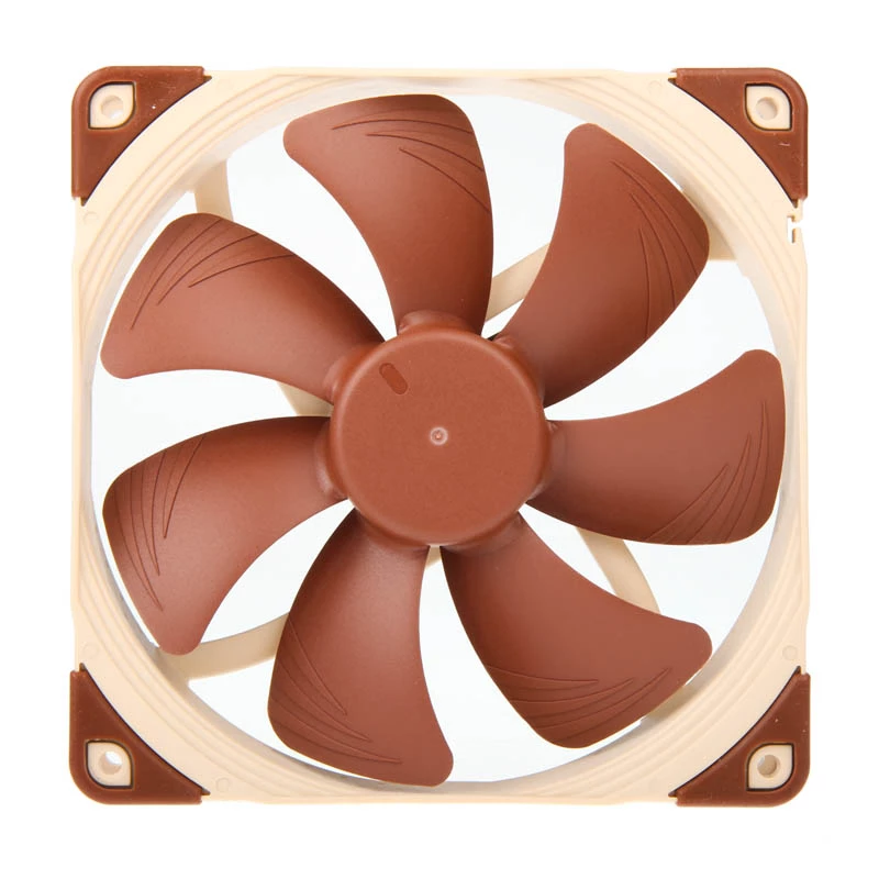 Wentylator Noctua NF-A14 FLX 140 mm do obudowy, grubość 25 mm, 900–1200 RPM, przepływ powietrza 115,5 m³/h, 13,8–19,2 dB