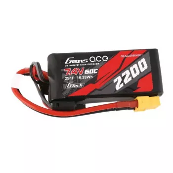 Bateria Gens ace G-Tech 2200mAh 7.4V 60C 2S1P Lipo
