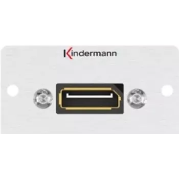 Kindermann Konnect 50 alu - Modulares Faceplate-Snap-In - DisplayPort