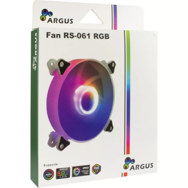 INTER-TECH Argus RS-061 wentylator obudowy 120 mm ARGB - czarny