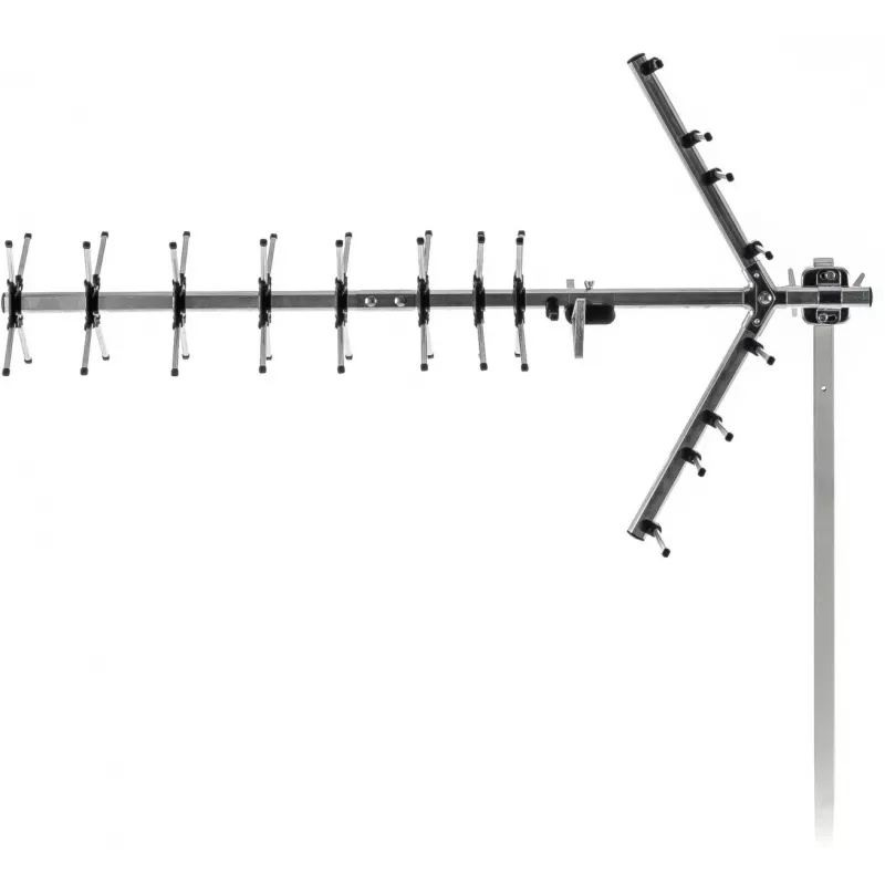 Zewnętrzna antena telewizyjna SENCOR SDA 611 DVB‑T2/T 12 dB 75Ω z filtrem 4G LTE