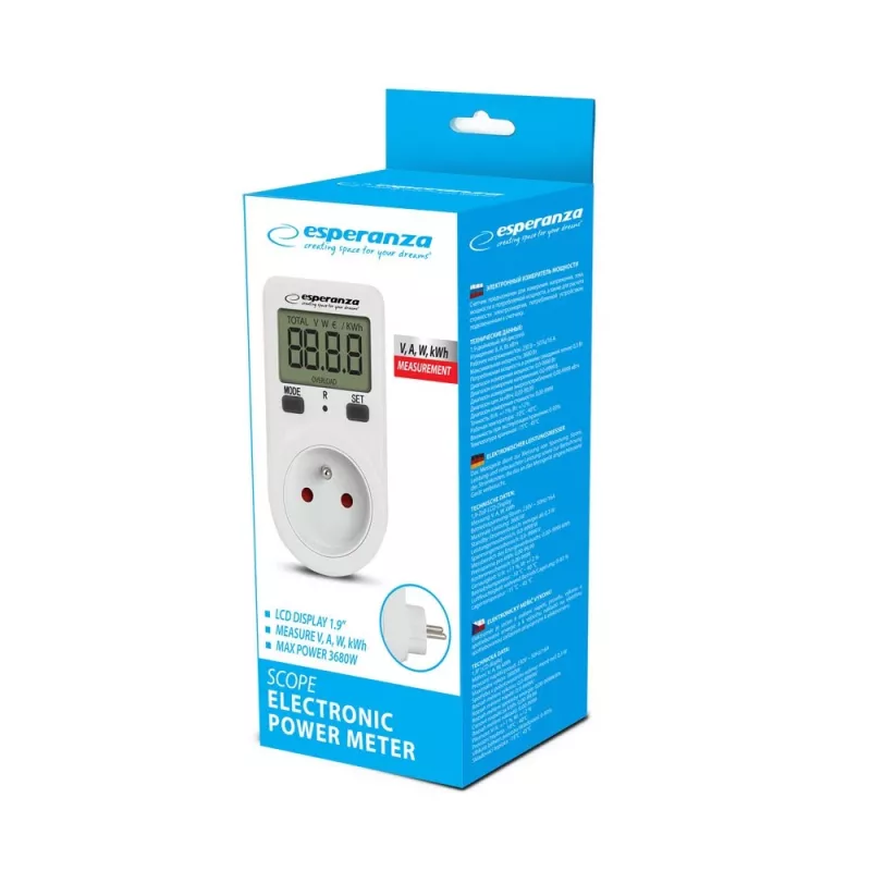 Esperanza ELA102 Elektroniczny miernik zużycia energii