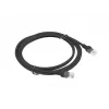Kabel sieciowy LANBERG PCU5-10CC-0200-BK RJ-45 Cat5e U/UTP 2 m Czarny
