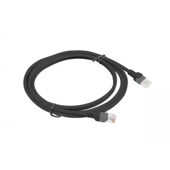 Kabel sieciowy LANBERG PCU5-10CC-0200-BK RJ-45 Cat5e U/UTP 2 m Czarny