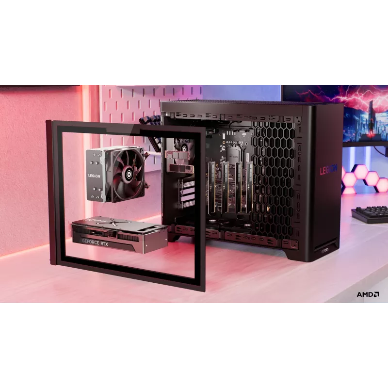 Lenovo Legion | T5 30AGB10 | Desktop | Tower | AMD Ryzen 7 | 7700X | 32 (2x16GB) GB | UDIMM DDR5 | 512 GB | NVIDIA GeForce RTX 5070 | Bez klawiatury | Windows 11 Pro | Gwarancja 24 mies.