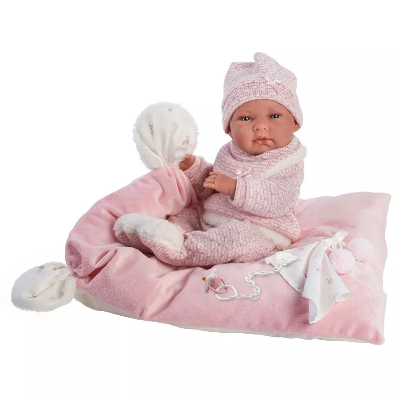 Llorens Nica 73860 lalka bobas na kocyku, 40 cm