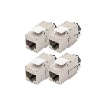 Digitus Cat. 6A Keystone Module Shielded 4 pcs srebrny RJ-45