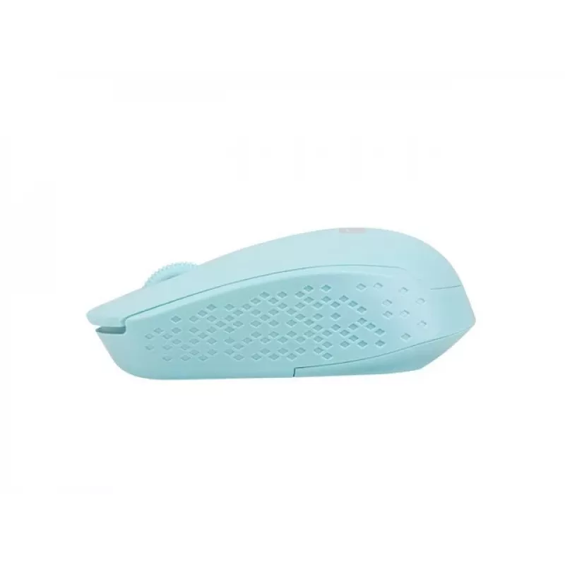 Bezprzewodowa mysz symetryczna NATEC STORK — Bluetooth + USB Type-A, 1600 DPI, 3 przyciski, jasnoniebieska